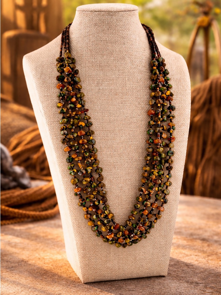 Navajo Multi-Strand Turquoise Necklace | Western Statement